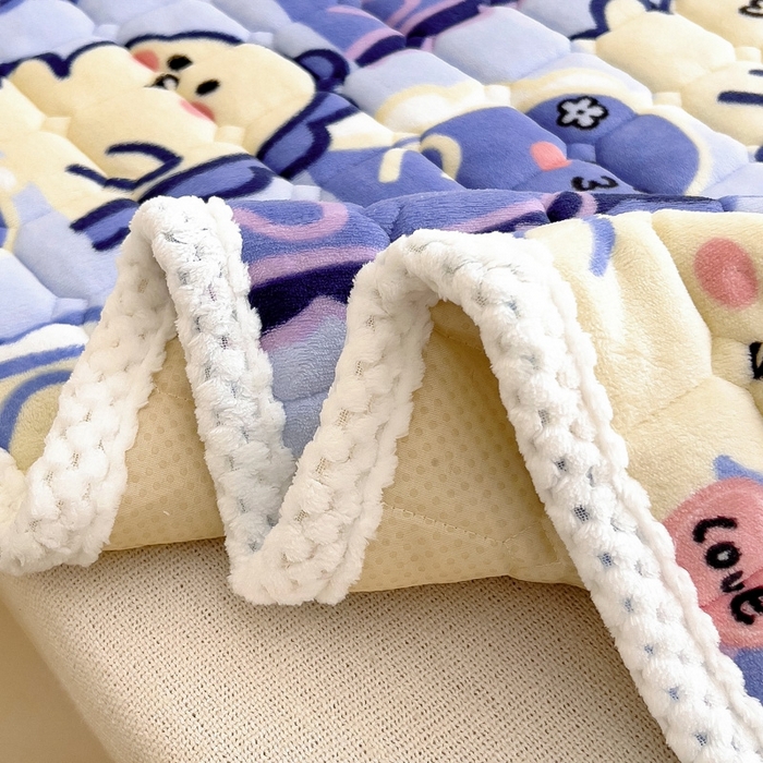 91家纺网 家纺一手货源 找家纺 梵赫家纺2024新款牛奶绒床护垫床垫幼儿园床垫儿童床垫可水洗 薄垫-啵啵恐龙