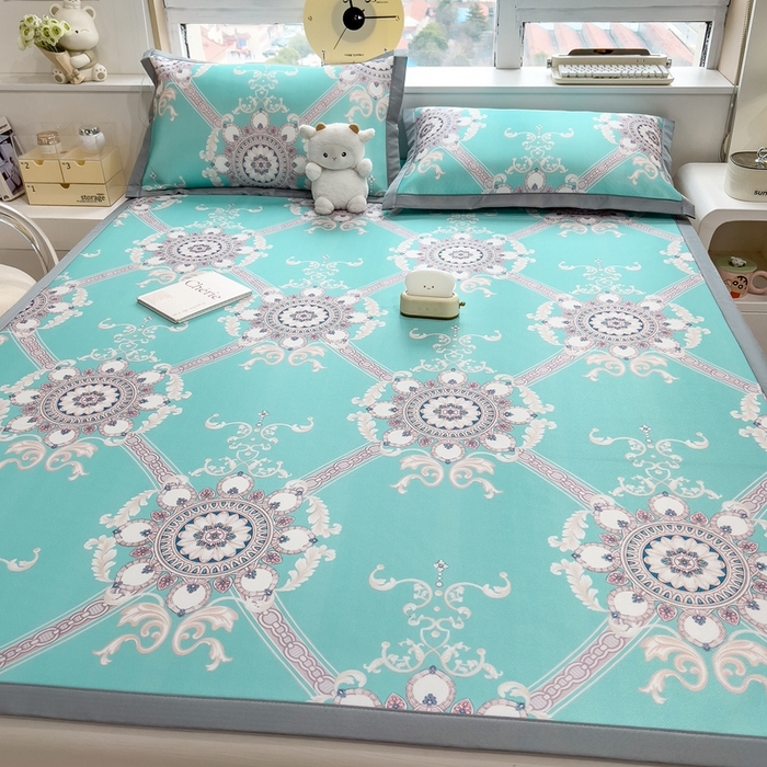 91家纺网 家纺一手货源 找家纺 （总）斯尔顿 2025新款炭光冰丝凉席