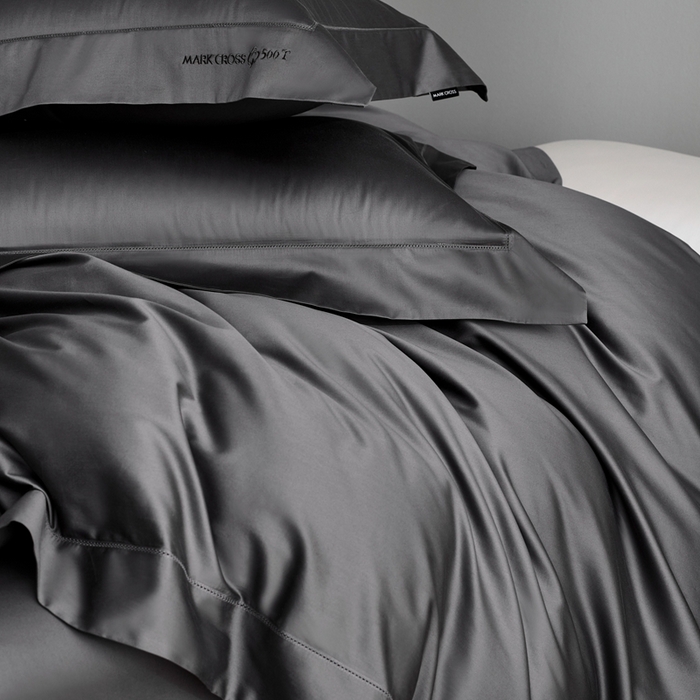 91家纺网 家纺一手货源 找家纺 佳汐蓝 2025新款奢简高支棉柔雾奢缎长绒棉四件套券后不低于628/648元 百慕灰