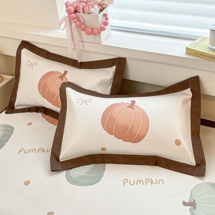 91家纺网 家纺一手货源 找家纺 迪乐妮 2025新款印花真冰藤冰凉席 波点南瓜