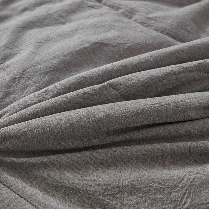 91家纺网 家纺一手货源 找家纺 熙宴家纺 2025新款纯色水洗棉新疆棉花夏被 石灰