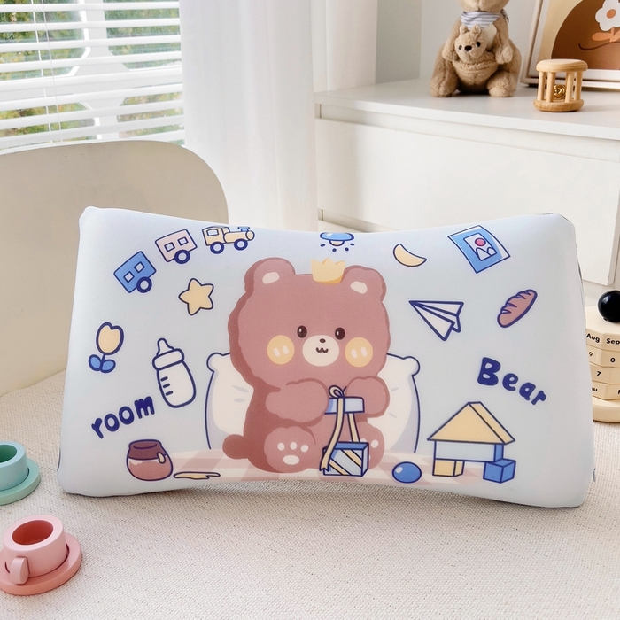 91家纺网 家纺一手货源 找家纺 2025新款卡通凉感丝亲肤枕 礼物熊50*30*4 