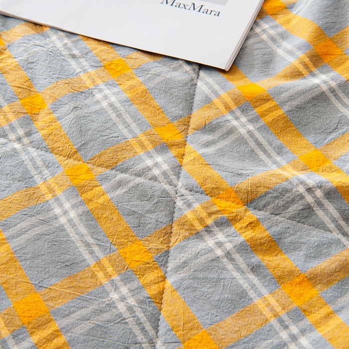 91家纺网 家纺一手货源 找家纺 鑫棉坊 2025新款全棉色织水洗棉A类棉花夏被可机洗空调被四件套床单枕套 博雅