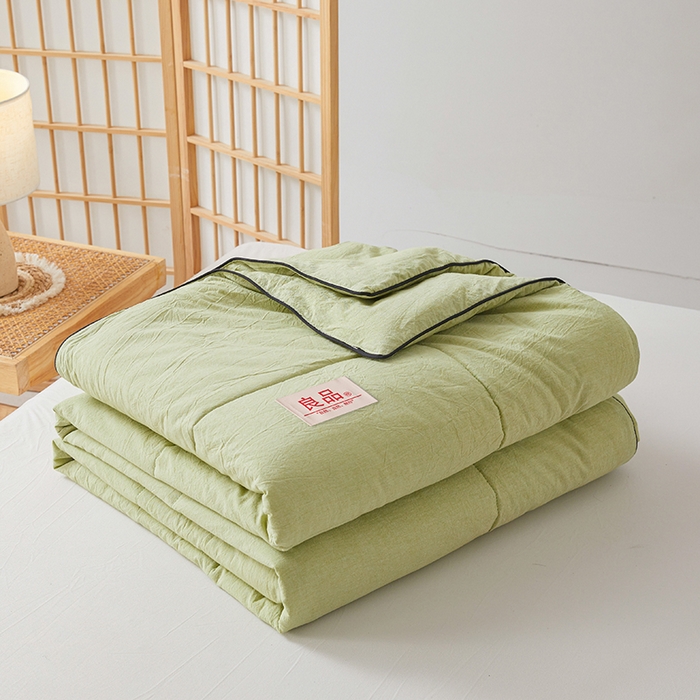 91家纺网 家纺一手货源 找家纺 （总）熙宴家纺 2025新款纯色水洗棉新疆棉花夏被