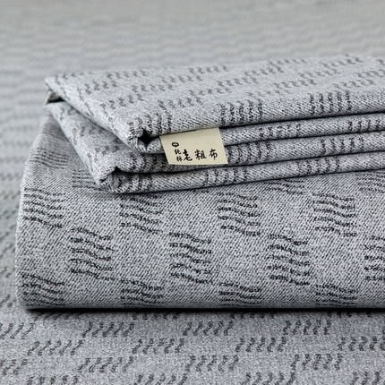 爱彼2025新款华夫格全棉纯棉老粗布床单凉席-系列三 方格人生