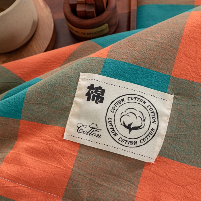 91家纺网 家纺一手货源 找家纺 鑫棉坊 2025新款全棉色织水洗棉A类棉花夏被可机洗空调被四件套床单枕套 北辰