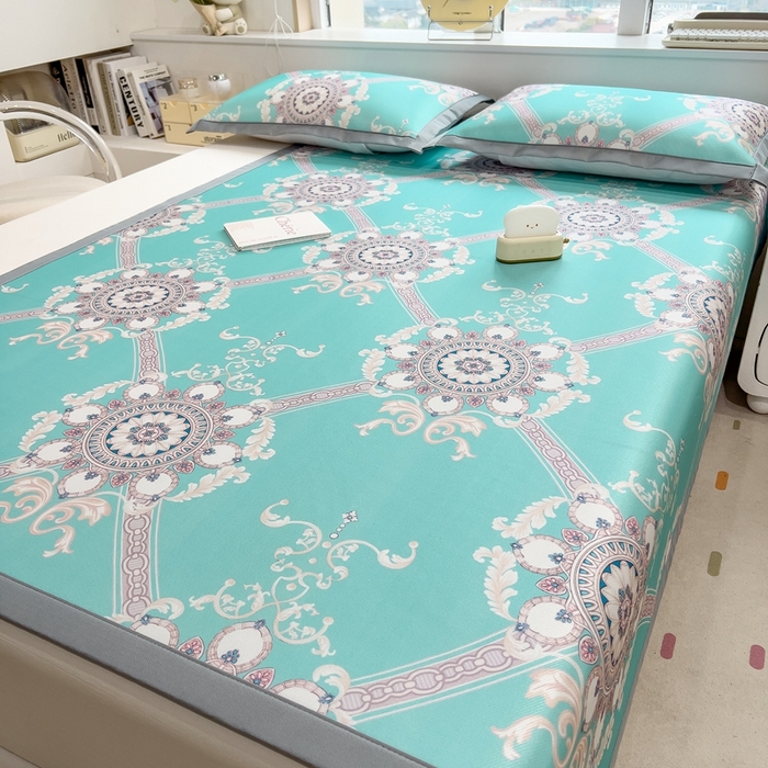 91家纺网 家纺一手货源 找家纺 （总）斯尔顿 2025新款炭光冰丝凉席