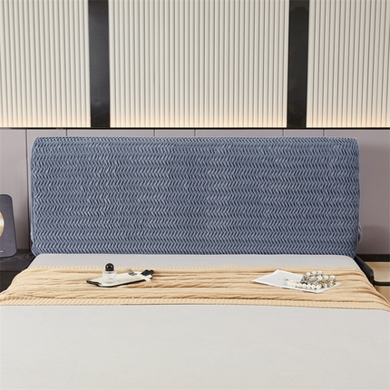 91家纺网 家纺一手货源 找家纺 （总）情恒家纺 2025新款德芙绒工艺款全包床头罩