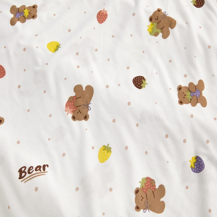 91家纺网 家纺一手货源 找家纺 丝涟家居 2025新款婴儿裸睡级凉感针织毯幼儿园夏被儿童夏被毯子 草莓熊