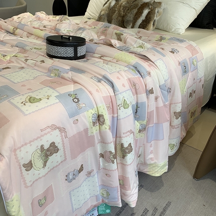 91家纺网 家纺一手货源 找家纺 （总）莱豫家纺 2025新款小冰皮夏凉被凉感丝夏被空调被