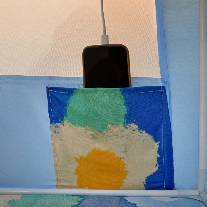 91家纺网 家纺一手货源 找家纺 冉美家纺  2025新款U型遮光方顶坐床蚊帐 帕帕狗-蓝