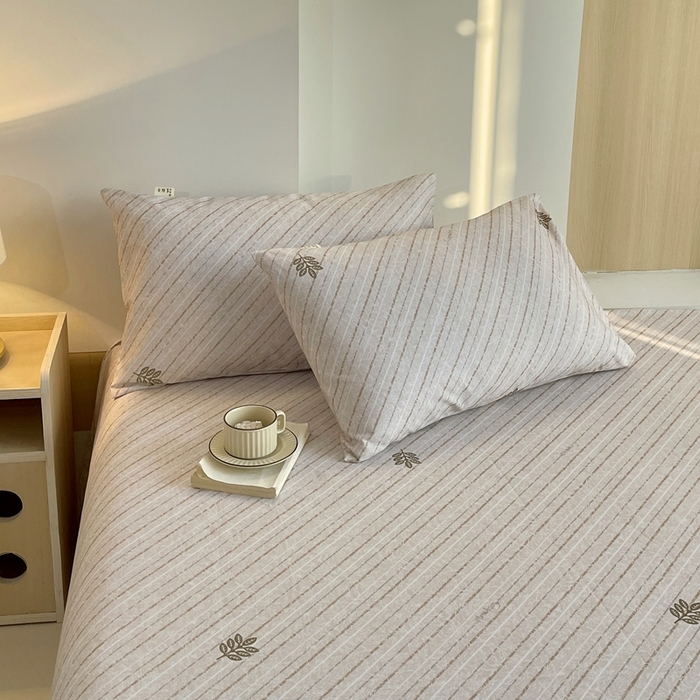 91家纺网 家纺一手货源 找家纺 爱彼2025新款华夫格全棉纯棉老粗布床单凉席-系列三 莫提