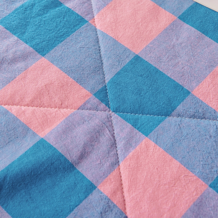 91家纺网 家纺一手货源 找家纺 鑫棉坊 2025新款全棉色织水洗棉A类棉花夏被可机洗空调被四件套床单枕套 福山