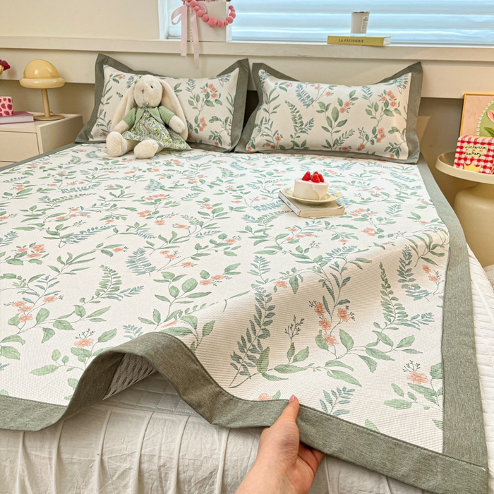 91家纺网 家纺一手货源 找家纺 （总）迪乐妮 2025新款印花真冰藤冰凉席