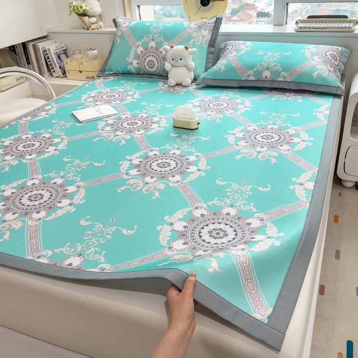 91家纺网 家纺一手货源 找家纺 （总）斯尔顿 2025新款炭光冰丝凉席