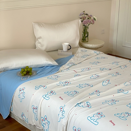 91家纺网 家纺一手货源 找家纺 （总）华超针织 2025新款锦氨凉感夏被夏凉被空调被