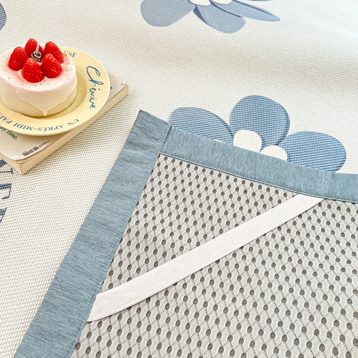 91家纺网 家纺一手货源 找家纺 迪乐妮 2025新款印花真冰藤冰凉席 花语