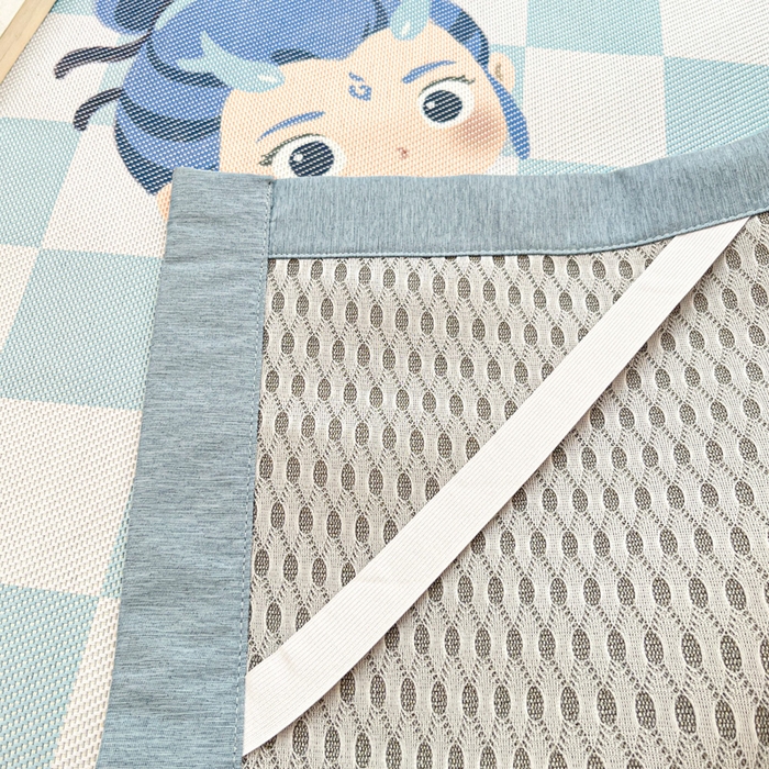 91家纺网 家纺一手货源 找家纺 迪乐妮 2025新款印花真冰藤冰凉席 吒儿