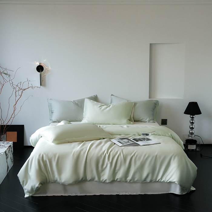 91家纺网 家纺一手货源 找家纺 （总）简纯主义 2025新款60s兰精天丝纯色四件套