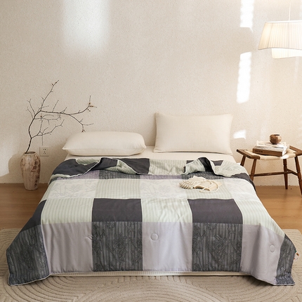 91家纺网 家纺一手货源 找家纺 （总）八方汇（一户被芯生活馆） 八方汇（一户被芯生活馆） 2025春夏新品赛瑞娜A类全棉60支有氧双层纱复古夏被夏凉被被子空调被子被芯