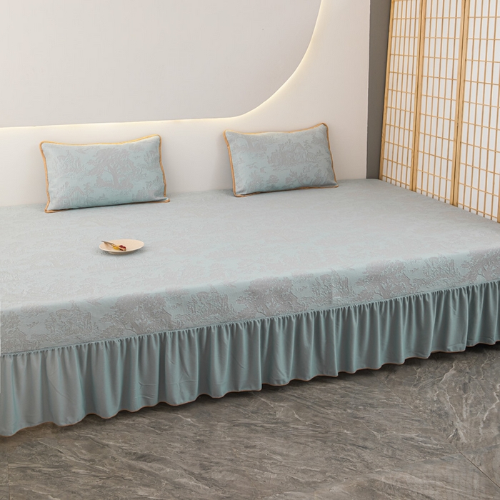 91家纺网 家纺一手货源 找家纺 手艺人家纺 2025新款冰丝提花凉席炕盖榻榻米炕垫TL01-TL22 TL11