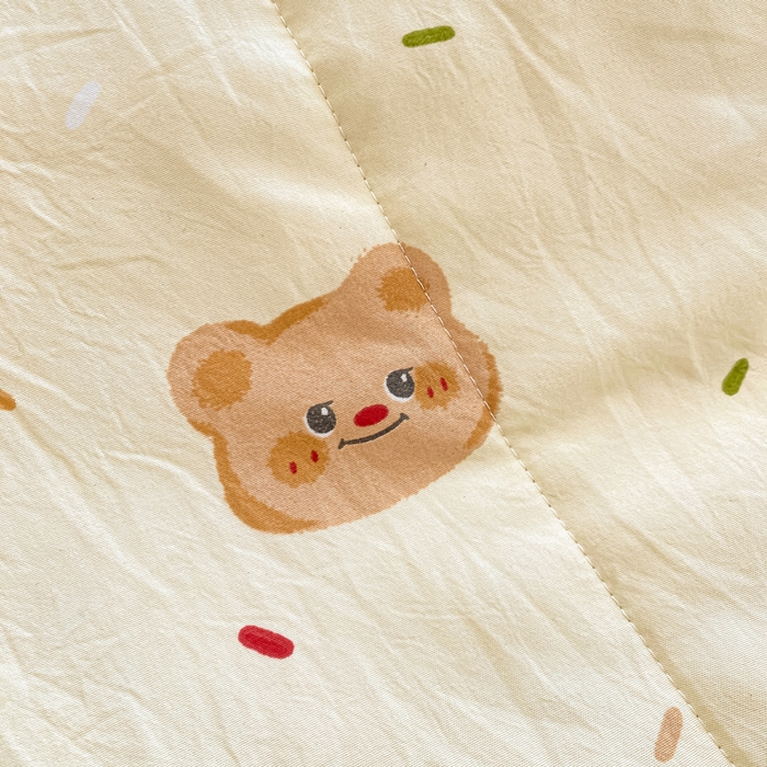 91家纺网 家纺一手货源 找家纺 好睡棉 2025新款柔软裸睡级水洗棉夏被新疆棉花被夏凉被空调被被子 奶油小熊