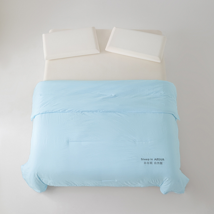 91家纺网 家纺一手货源 找家纺 闲鱼家纺 2025新款某朵同款深睡Pro夏被 自在眠  自然醒 克莱茵蓝