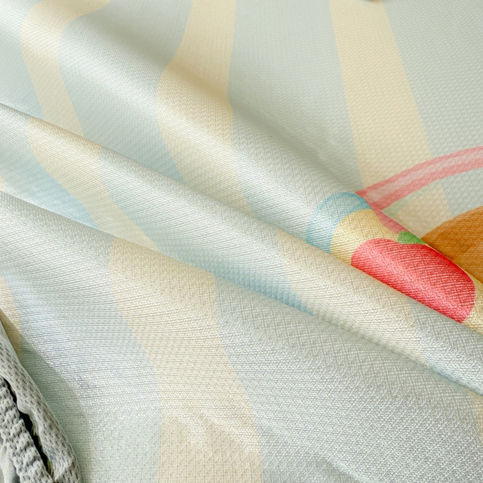 91家纺网 家纺一手货源 找家纺 慕尚家纺 2025新款凉感卡通工艺席床笠-小腊肠