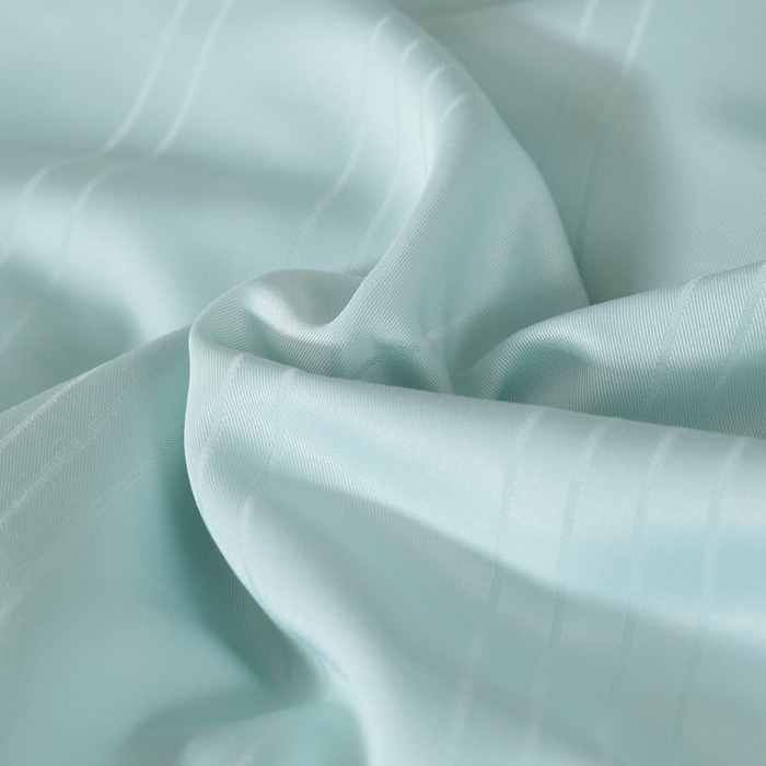 91家纺网 家纺一手货源 找家纺 2025新款全棉缎条贡缎提花被子被芯夏凉被春秋被冬被二合一子母被 绿色