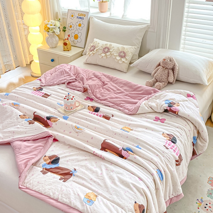 91家纺网 家纺一手货源 找家纺 好睡棉 2025新款柔软裸睡级水洗棉夏被新疆棉花被夏凉被空调被被子 哈基米