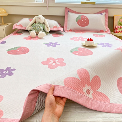 91家纺网 家纺一手货源 找家纺 （总）迪乐妮 2025新款印花真冰藤冰凉席