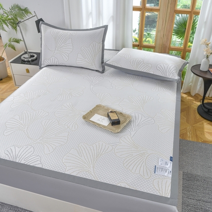 91家纺网 家纺一手货源 找家纺 慕克斯家纺 2025新款高端加密加厚凉豆豆软席家用凉席子空调席 金色