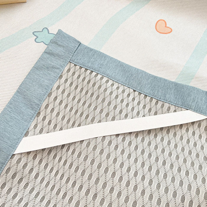 91家纺网 家纺一手货源 找家纺 迪乐妮 2025新款印花真冰藤冰凉席 小企鹅