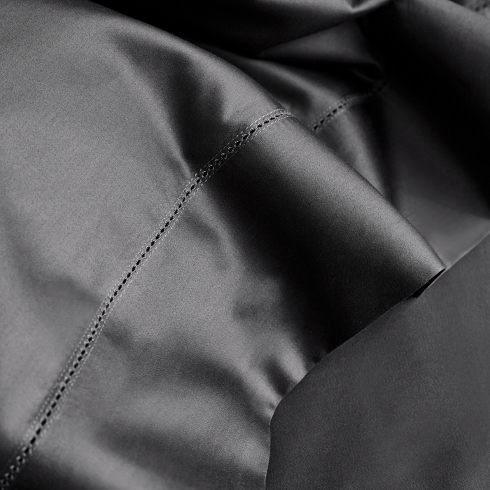 91家纺网 家纺一手货源 找家纺 佳汐蓝 2025新款奢简高支棉柔雾奢缎长绒棉四件套券后不低于628/648元 百慕灰