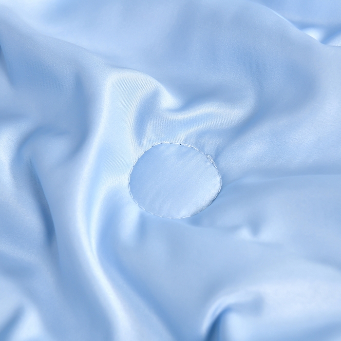 91家纺网 家纺一手货源 找家纺 优尚家纺 2025新款水洗天丝刺绣夏被夏被四件套 沧海兰