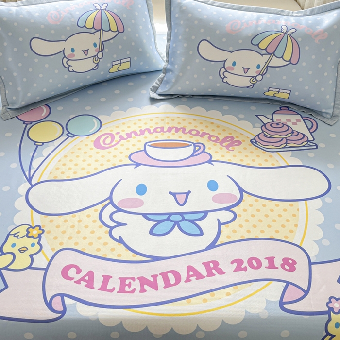 91家纺网 家纺一手货源 找家纺 （总）博雅 2025新款三丽欧A类大版数码印花1200D冰丝凉席凉席席子