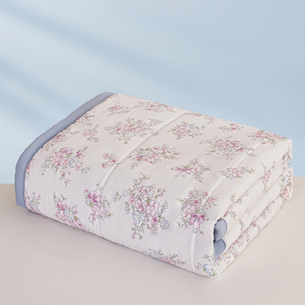 2025梦初语新款水洗棉印花棉花被 风信子