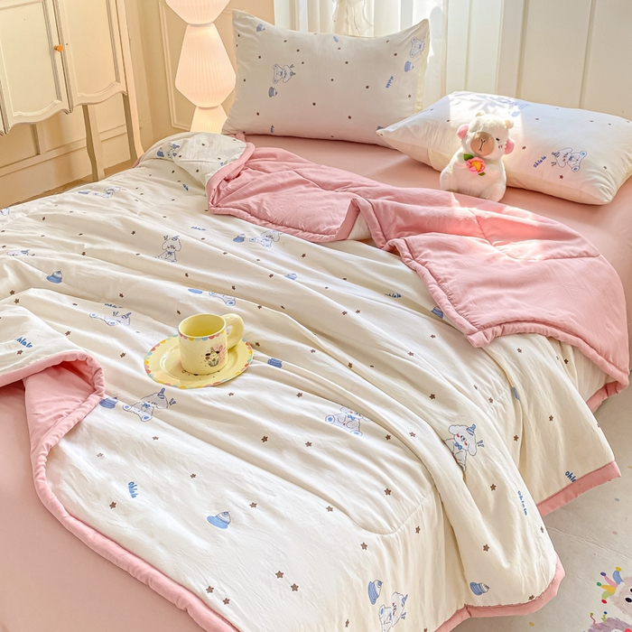 91家纺网 家纺一手货源 找家纺 （总）2025梦初语新款水洗棉印花棉花被