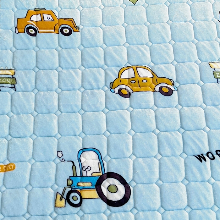 91家纺网 家纺一手货源 找家纺 梵赫家纺2024新款牛奶绒床护垫床垫幼儿园床垫儿童床垫可水洗 垫套-工程车队