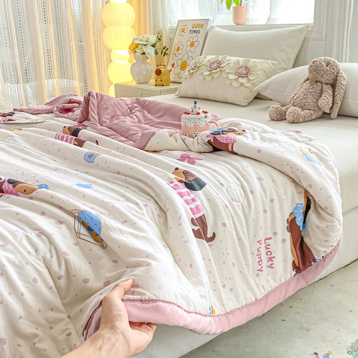 91家纺网 家纺一手货源 找家纺 好睡棉 2025新款柔软裸睡级水洗棉夏被新疆棉花被夏凉被空调被被子 哈基米