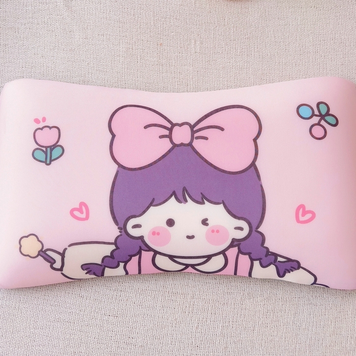 91家纺网 家纺一手货源 找家纺 2025新款卡通凉感丝亲肤枕 小仙女50*30*4 