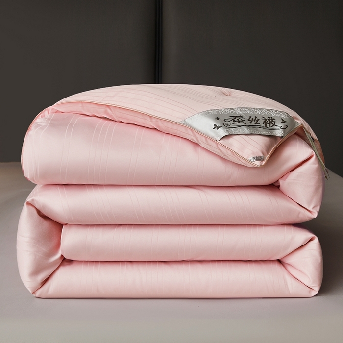 91家纺网 家纺一手货源 找家纺 （总）金同成家纺 2025新款缎条蚕丝被春秋被子母被冬被子被芯
