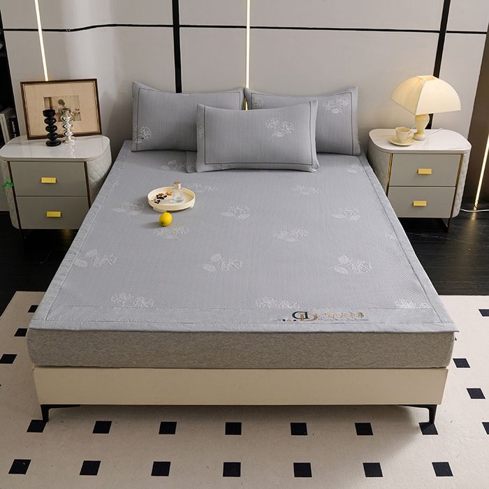 91家纺网 家纺一手货源 找家纺 （总）席之家 2025新款3D冰感豆豆宽边直角凉席