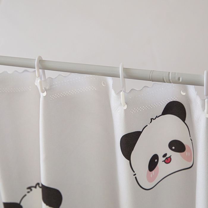 91家纺网 家纺一手货源 找家纺 2025新款学生床遮光蚊帐 熊猫竹子