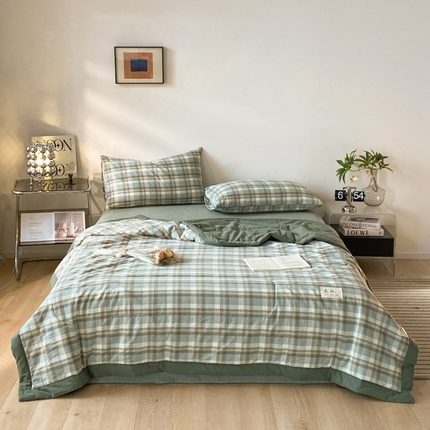 2025梦初语新款无印风棉花夏被 雅致格