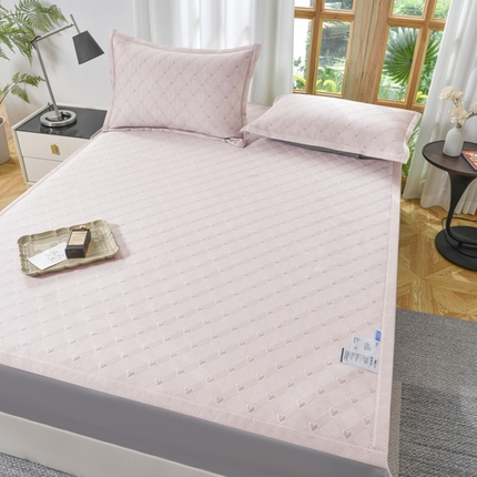 慕克斯家纺 2025新款高端加密加厚凉豆豆软席家用凉席子空调席 爱豆系列 粉色