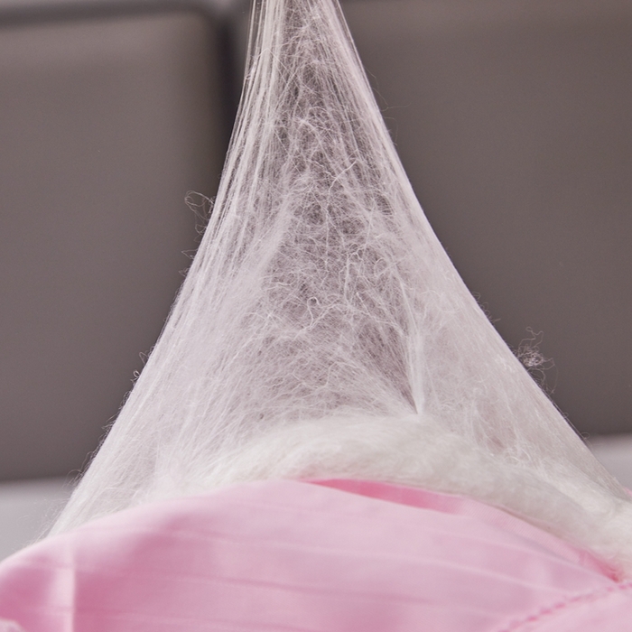 91家纺网 家纺一手货源 找家纺 金同成家纺 2025新款缎条蚕丝被春秋被子母被冬被子被芯 樱花粉