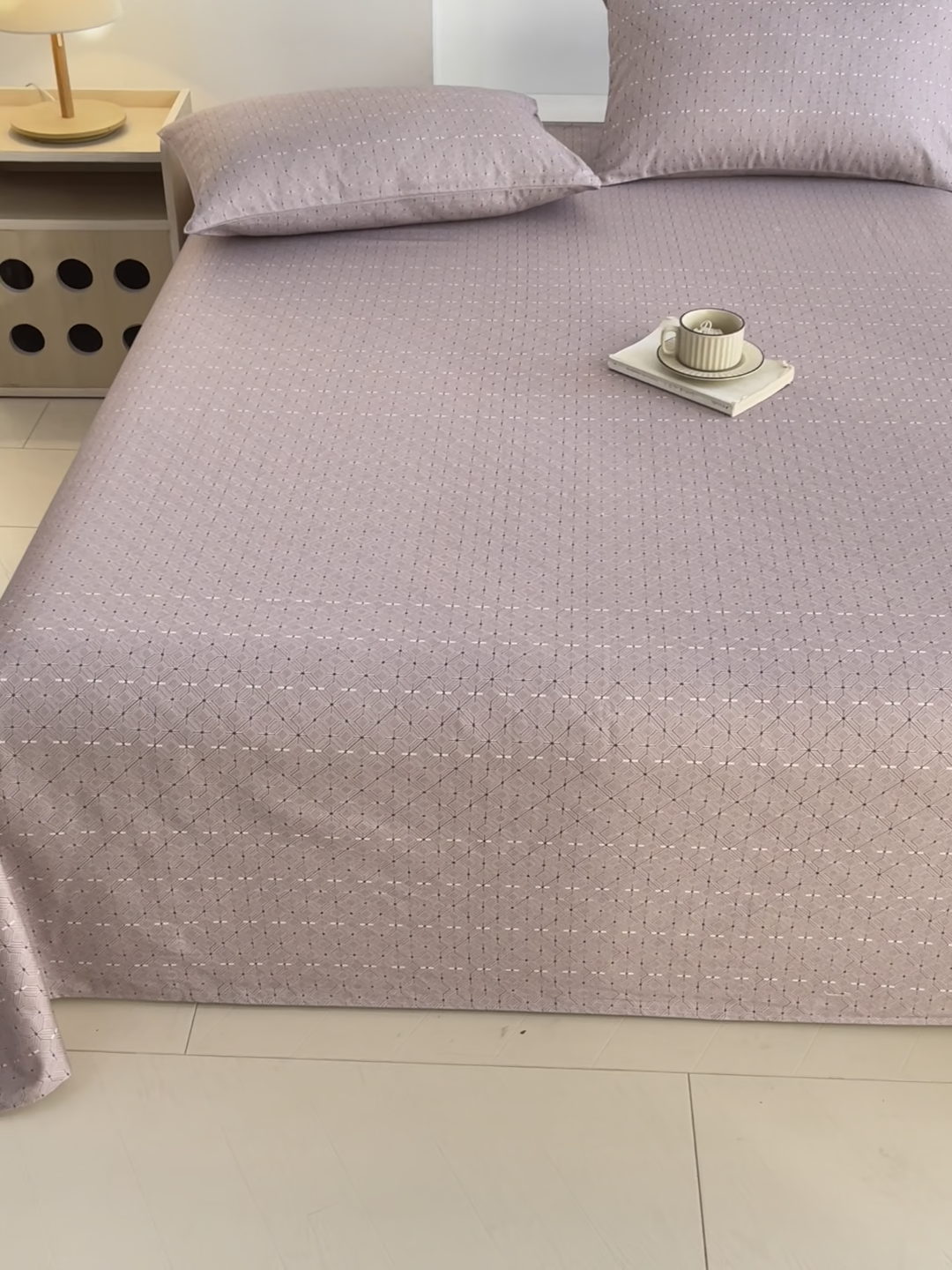 91家纺网 家纺一手货源 找家纺 爱彼2025新款华夫格全棉纯棉老粗布床单凉席-系列三 苪贝卡