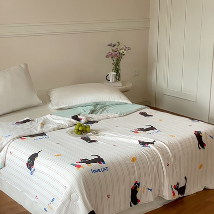 91家纺网 家纺一手货源 找家纺 （总）华超针织 2025新款锦氨凉感夏被夏凉被空调被