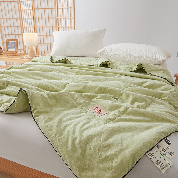 91家纺网 家纺一手货源 找家纺 （总）熙宴家纺 2025新款纯色水洗棉新疆棉花夏被